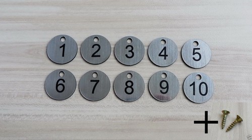 Laser engraved number - 25, discs