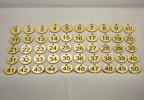 Laser engraved number - laser,