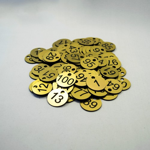 100x3cm laser engraved - laser, number